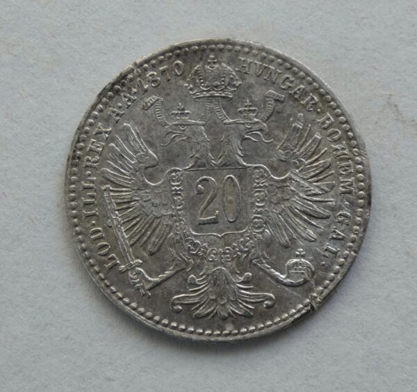 20 Krejcar - 1870
