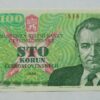 100 Kčs - 1989 | série A 14 100 Kčs - 1989 | série A 14