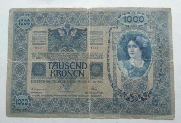 1000 Koruna - 1902 s kolkem