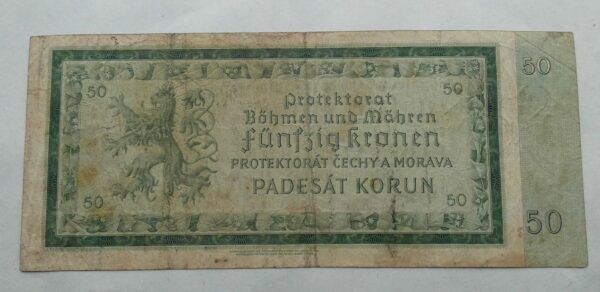 50 Kč - 1940 Protektorát A15 oběh