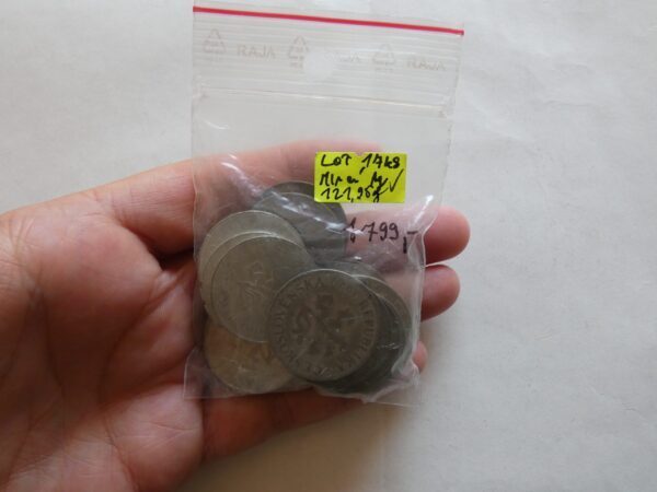 Lot - 17x mincí 121,95g Ag !