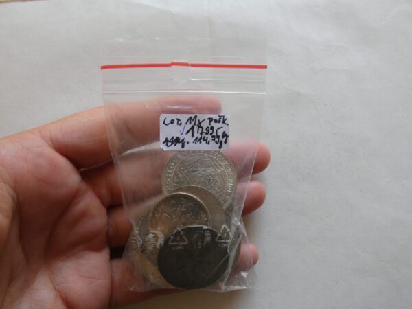 Lot - 11x mincí 114,79g Ag poškozené
