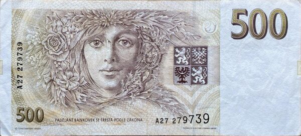 500 Kč - 1993 | série A 27 500 Kč - 1993 | série A 27