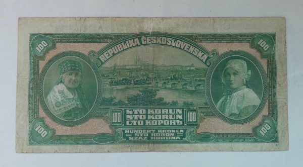 100 Kčs - 1919 | série X | oběh