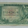 100 Kčs - 1961 | série T 27 | středový přehyb