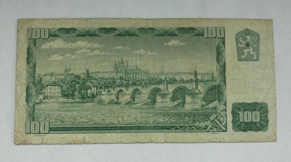 100 Kčs - 1961 | série X 23 | český kolek