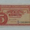 5 Kčs - 1945 | série XZ | Specimen