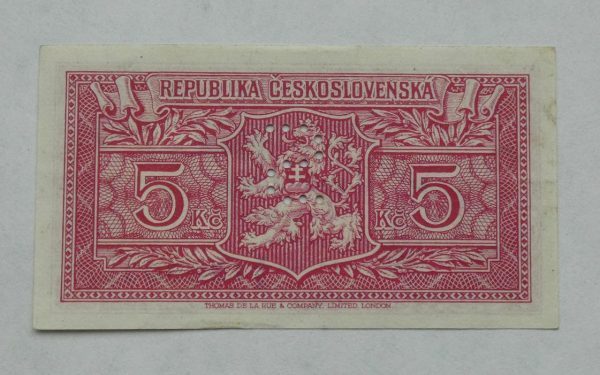 5 Kčs - 1945 | série XZ | Specimen