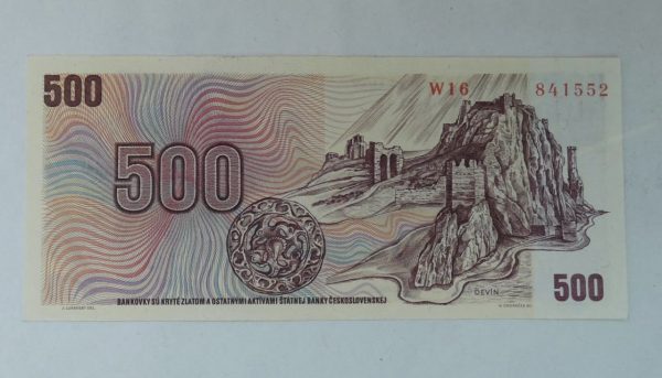 500 Kčs - 1973 | série W 16 | lepený kolek