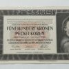 500 Kč - 1942 | série K | I. vydání | Specimen