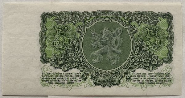 5 Kčs - 1953 | série RP | UNC