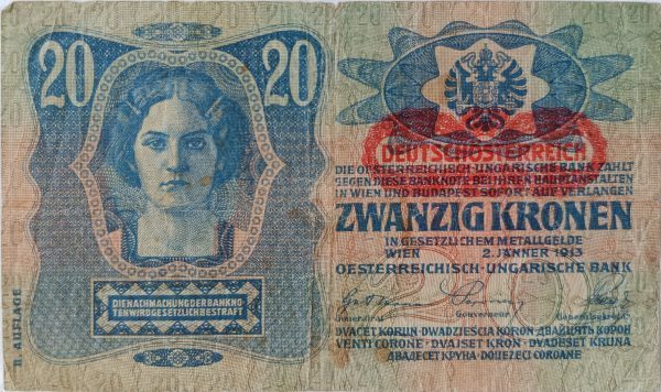 20 Koruna - 1913 | série 1162 | II. vydání