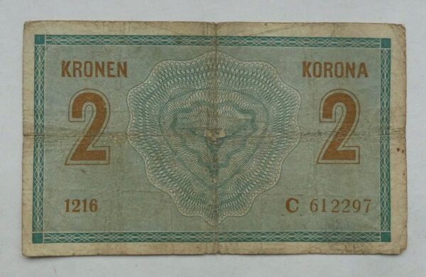2 Koruna - 1914 | série C 1216 2 Koruna - 1914 | série C 1216