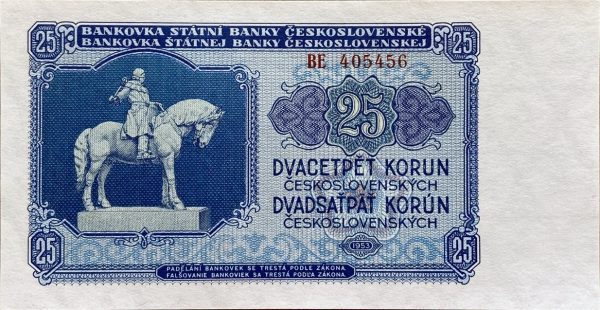 25 Kčs - 1953 | série BE | UNC