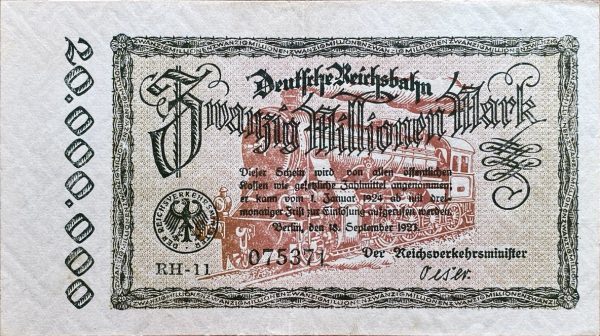 20 Milionů Marek - 1923 | série RH - 11