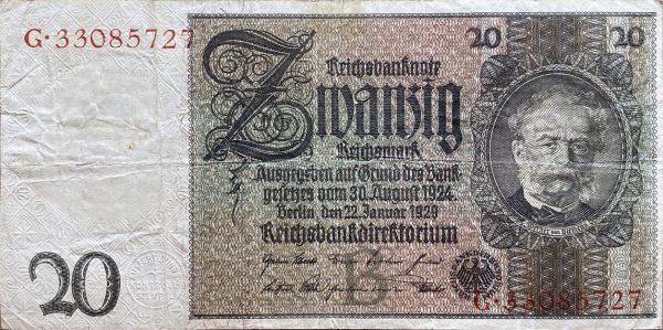 20 Marek - 1929 | série G