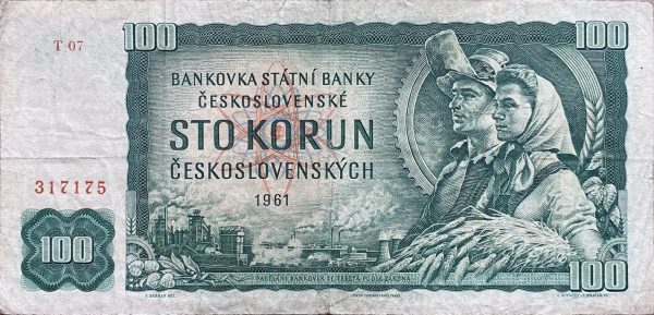 100 Kčs - 1961 | série T 07