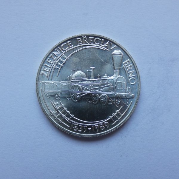 50 Kčs - 1989 | Železnice Břeclav - Brno