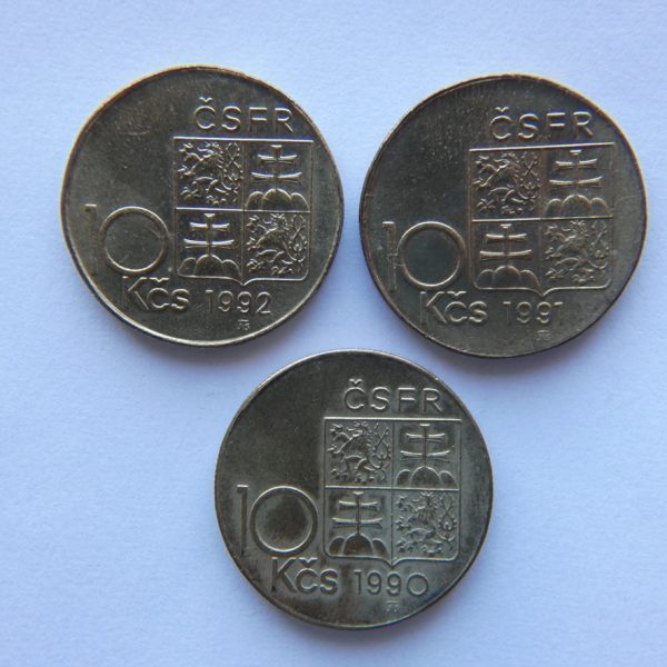 Lot mincí 10 Korun - | 1990 - 1992 | Lot mincí 10 Korun - | 1990 - 1992 |
