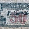 50 Heller - 1920 | nouzový poukaz 50 Heller - 1920 | nouzový poukaz