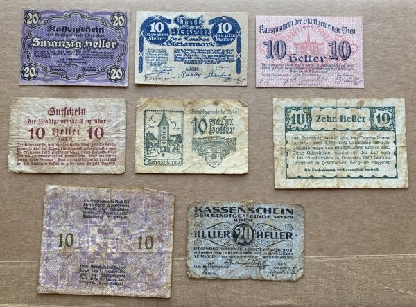 Lot bankovek - 8x | Rakouský Notgeld