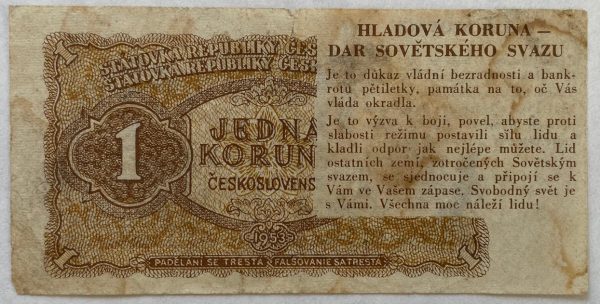 1 Kčs - 1953 | hladová koruna