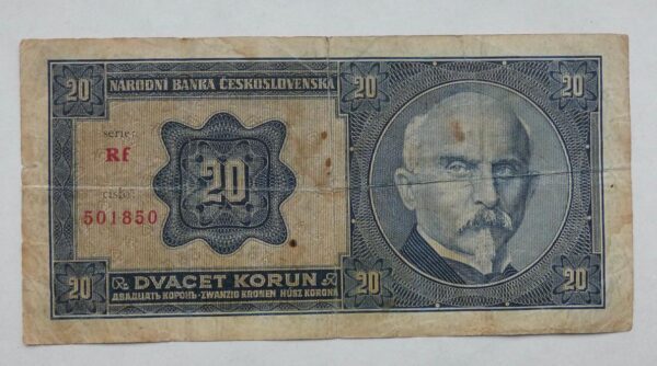 20 Kčs - 1926 | série Rf 20 Kčs - 1926 | série Rf