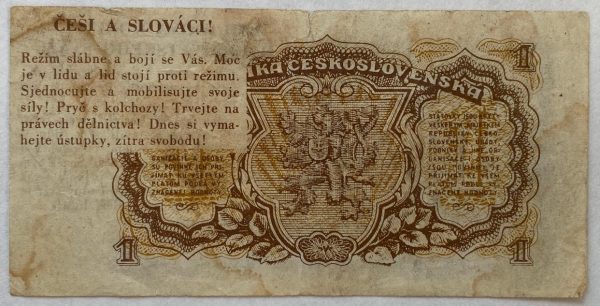 1 Kčs - 1953 | hladová koruna 1 Kčs - 1953 | hladová koruna