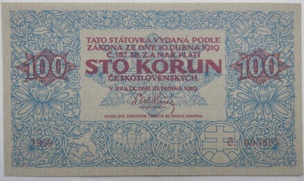 100 Korun - 1919 | A. Mucha 
