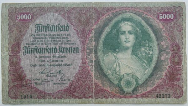 5000 Korun - 1922 | série 1010