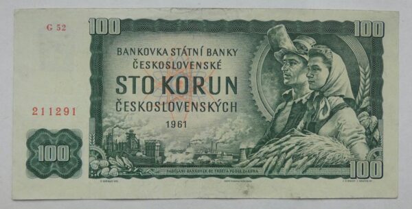 100 Kčs - 1961 | série G 52