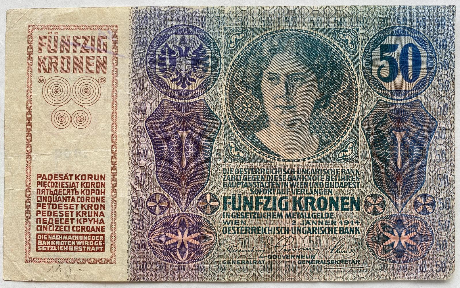 50 Koruna – 1914