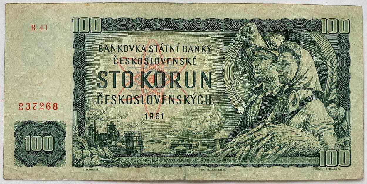 100 Kčs – 1961 | série R 41
