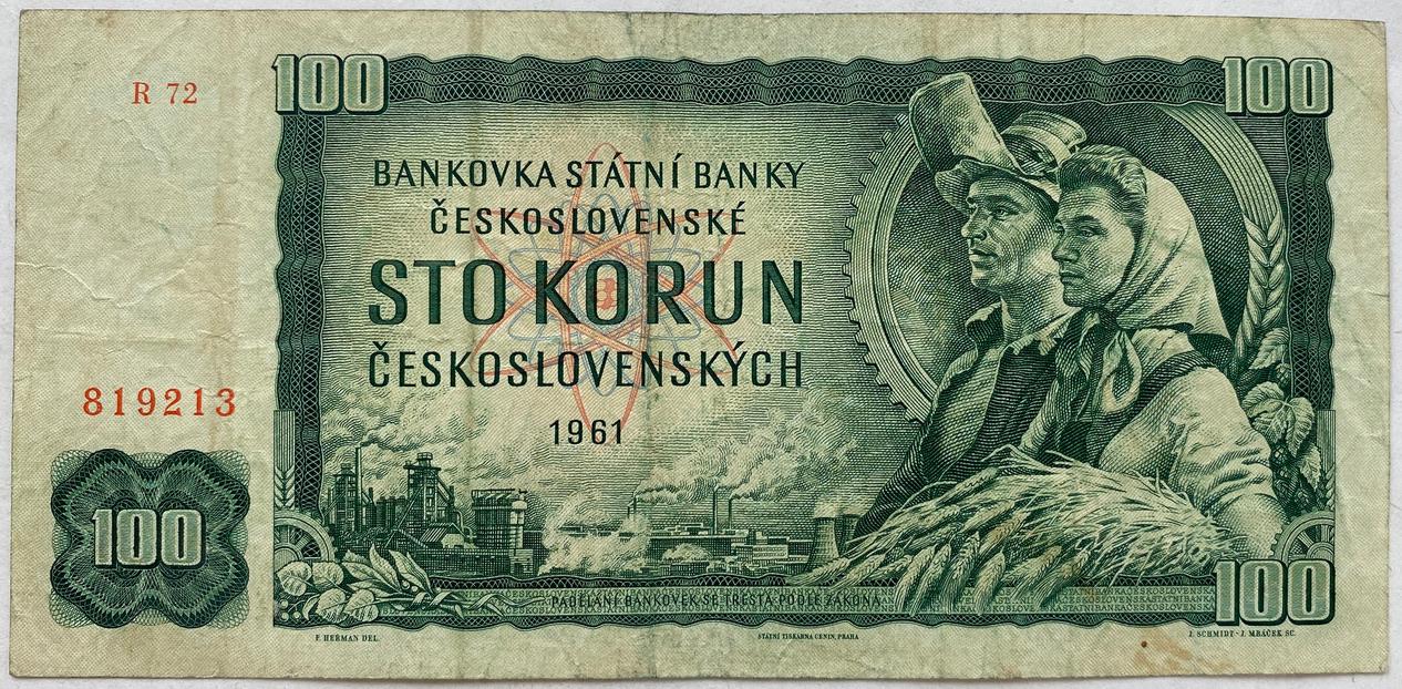 100 Kčs – 1961 | série R 72