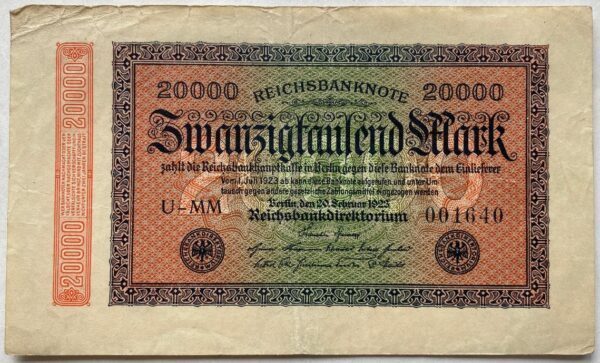 20 000 Marek - 1923 | série U-MM