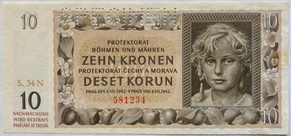 10 Kč - 1942 | série 34 N