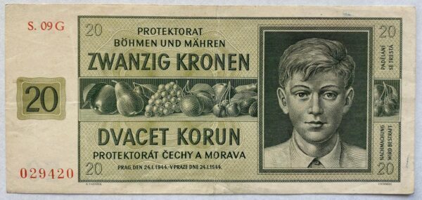 20 Kč - 1944 | série 09 G