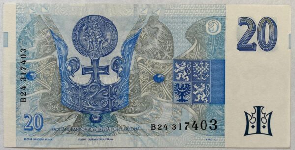 20 Kč - 1994 | série B 24 20 Kč - 1994 | série B 24
