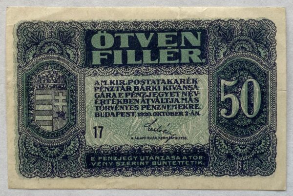 50 Fillér – 1920
