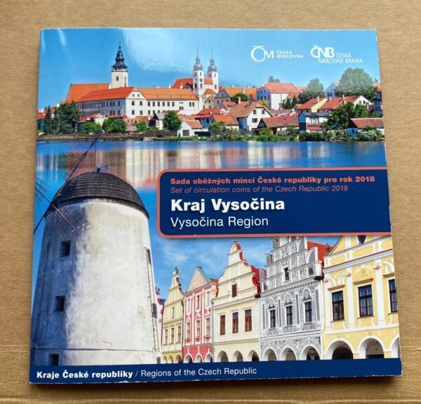 Sada oběžných mincí ČR 2018 – Kraj Vysočina