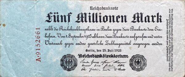 5 Miliónů Marek - 1923 | série A