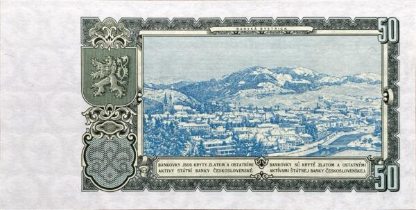 50 Kčs - 1953 | série HP | UNC 50 Kčs - 1953 | série HP | UNC