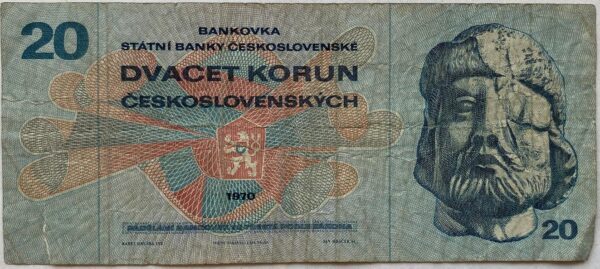 20 Kčs - 1970 | série H 62 20 Kčs - 1970 | série H 62