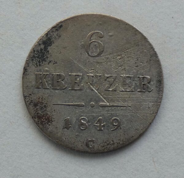 6 Krejcar - 1849 C