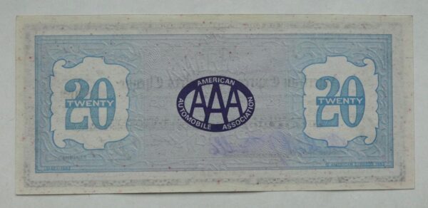 Cestovní šek - 20 Dolarů | USA