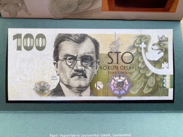 Pamětní bankovka 100 Kč: Budování československé měny (2022)