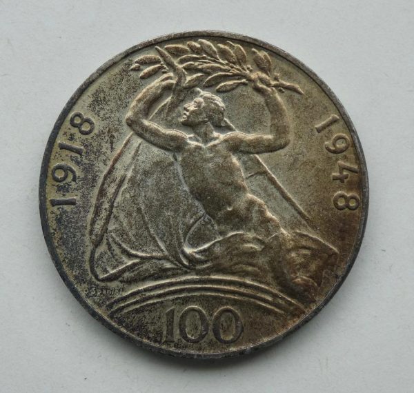 100 Kčs - 1948 | 30. výročí vzniku ČSR
