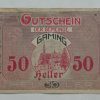 50 Heller – Obec Gaming (1920) 50 Heller – Obec Gaming (1920)