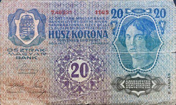 20 Korun - 1913 | série 1145 20 Korun - 1913 | série 1145