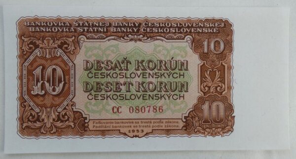 10 Kčs - 1953 | série CC